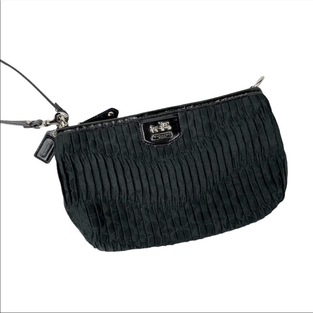 Coach Madison Pleated Wristlet Shoulder Bag New